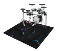 Drum Rug Drum Mat, Non-Slip Electrical Drum Carpet, Soundproof Mats, Professional Electric Drum Practice Pad, Drum Accessories for Jazz Bass Drum Set and Other Musical Instrument Mat 140 x 120 cm