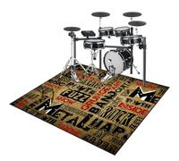 Drum Rug Drum Mat, Non-Slip Electrical Drum Carpet, Soundproof Mats, Professional Electric Drum Practice Pad, Drum Accessories for Jazz Bass Drum Set and Other Musical Instrument Mat 180 x 140 cm