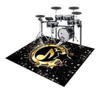 Drum Rug Drum Mat, Non-Slip Electrical Drum Carpet, Soundproof Mats, Professional Electric Drum Practice Pad, Drum Accessories for Jazz Bass Drum Set and Other Musical Instrument Mat 170 x 140 cm