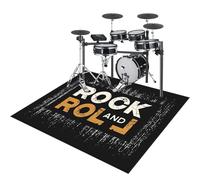 Drum Rug Drum Mat, Non-Slip Electrical Drum Carpet, Soundproof Mats, Professional Electric Drum Practice Pad, Drum Accessories for Jazz Bass Drum Set and Other Musical Instrument Mat 180 x 140 cm