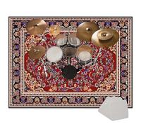Drum Rug Drum Mat Non Slip Soundproof Drum Blanket Indoor & Outdoor Floor Protection Record Pad for Splash Cymbal Stands Drum Carpets for Drummers Electronic Drum Set Practice Music Rug 200 x 170 cm