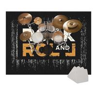 Drum Rug Drum Mat Non Slip Soundproof Drum Blanket Indoor & Outdoor Floor Protection Record Pad for Splash Cymbal Stands Drum Carpets for Drummers Electronic Drum Set Practice Music Rug 140 x 100 cm