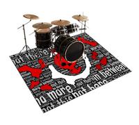 Drum Rug, Drum Mat, Non-slip Soundproof Drum Carpet, 140 x 120 cm Drum Rugs Mats for Drums & Percussion Electronic Drums Bass Drum Snare Drums Racks Guitars Drum Kit Etc Musical Instruments Mat
