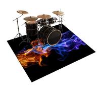 Drum Rug, Drum Mat, Non-slip Soundproof Drum Carpet, 200 x 160 cm Drum Rugs Mats for Drums & Percussion Electronic Drums Bass Drum Snare Drums Racks Guitars Drum Kit Etc Musical Instruments Mat