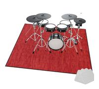 Drum Rug Drum Mat | Non Slip Soundproof Mat Anti Vibration | Musical Instrument Mat | Professional Rectangle Drum Carpet for Bass Drum Snare Jazz Drum Kit Electronic Drum 130 x 100 cm