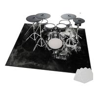 Drum Rug Drum Mat | Non Slip Soundproof Mat Anti Vibration | Musical Instrument Mat | Professional Rectangle Drum Carpet for Bass Drum Snare Jazz Drum Kit Electronic Drum 130 x 100 cm