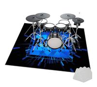 Drum Rug Drum Mat | Non Slip Soundproof Mat Anti Vibration | Musical Instrument Mat | Professional Rectangle Drum Carpet for Bass Drum Snare Jazz Drum Kit Electronic Drum 130 x 100 cm