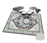 Drum Rug Drum Mat | Non Slip Soundproof Mat Anti Vibration | Musical Instrument Mat | Professional Rectangle Drum Carpet for Bass Drum Snare Jazz Drum Kit Electronic Drum 130 x 100 cm