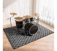 Drum Rug Drum Mat Outdoor Indoor Electronic Drum Carpet Non-Slip Soundproof Mat Drum Area Rug for Drum Kits, Bass Drum Snare Percussion E-Drum Rug Drum Blanket Accessories for Studio 200 x 180 cm
