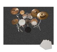 Drum Rug Drum Mat Soundproof Mat 180 x 160 cm Drum Carpet Non-Slip Drum Carpets Professional Rectangle Drum Rugs For Percussion Electronic Drums Bass Drum Snare Drums Kit Etc Musical Instruments Mat