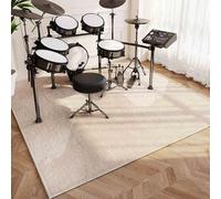 Drum Rug Drum Mat, Soundproof Mat, Non-Slip Drum Carpet Rug, Professional Rectangle Electronic Jazz Drum Kit For Bass Drum Snare Musical Instrument Mat, Drumming Drum Rug 140 x 120 cm