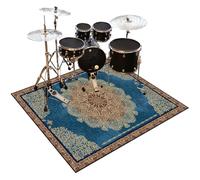 Drum Rug Non-Slip Drum Carpet Electronic Drum Mat Soundproof Drum Blanket Rectangle 110 x 80 cm Drum Piano Carpets Drum Rugs Mats Soundproof Rugs for Home Instrument Practice & Stage Performances