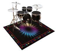 Drum Rug Non-Slip Drum Carpet Electronic Drum Mat Soundproof Drum Blanket Rectangle 180 x 150 cm Drum Piano Carpets Drum Rugs Mats Soundproof Rugs for Home Instrument Practice & Stage Performances