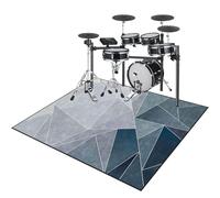 Drum Rug Non-Slip Drum Carpet Electronic Drum Mat Soundproof Drum Blanket Rectangle Drum Piano Carpets Soundproof Rugs for Home Instrument Practice & Stage Performances Drum Rugs Mats 160 x 140 cm