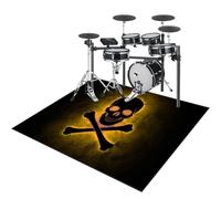 Drum Rug Non-Slip Drum Carpet Electronic Drum Mat Soundproof Drum Blanket Rectangle Drum Piano Carpets Soundproof Rugs for Home Instrument Practice & Stage Performances Drum Rugs Mats 200 x 170 cm