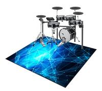 Drum Rug Non-Slip Drum Carpet Electronic Drum Mat Soundproof Drum Blanket Rectangle Drum Piano Carpets Soundproof Rugs for Home Instrument Practice & Stage Performances Drum Rugs Mats 180 x 140 cm