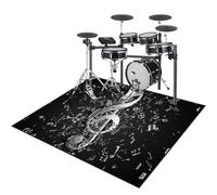 Drum Rug Non-Slip Drum Carpet Electronic Drum Mat Soundproof Drum Blanket Rectangle Drum Piano Carpets Soundproof Rugs for Home Instrument Practice & Stage Performances Drum Rugs Mats 120 x 80 cm