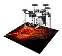 Drum Rug Non-Slip Drum Carpet Electronic Drum Mat Soundproof Drum Blanket Rectangle Drum Piano Carpets Soundproof Rugs for Home Instrument Practice & Stage Performances Drum Rugs Mats 180 x 150 cm