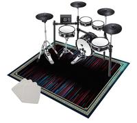 Drum Rug Non Slip Soundproof Drum Mat 120 x 90 cm, Electrical Drum Carpet Practice Pad, Sound Absorbing Rug Soundproof Blanket for Piano Jazz Bass Drum Set, Indoor Drum Accessories for Drummers