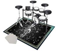 Drum Rug Non Slip Soundproof Drum Mat 120 x 90 cm, Electrical Drum Carpet Practice Pad, Sound Absorbing Rug Soundproof Blanket for Piano Jazz Bass Drum Set, Indoor Drum Accessories for Drummers