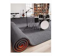 Drum Rug Shockproof Pads Shockproof Rugs for Electronic Drum Noise Reduction Runner Rug for Hallways, Kitchen, Entryway Home Decor(Gray,120x140cm/47.2x55.1in)