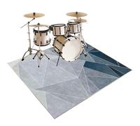 Drum Rug, Soundproof Drum Mat, Electrical Drum Carpet Practice Pad, Non Slip Drum Blanket, Outdoor Sound Absorbing Rug for Jazz Bass Drum Set, Piano, Indoor Drum Accessories for Drummers 120 x 100 cm
