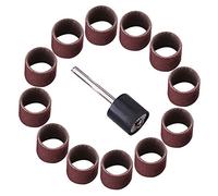 Drum Sanding Sandpaper Bands Sleeves Mandrel Woodworking Craft Polishing Kit 80/320/600Grit (#320), Abrasives