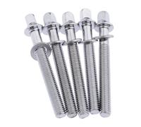 Drum Screw M6 Common Use Standard Outer Square Bolts10.15.20.25.30.35.40.45.50.55MM Drum Bolts Silver Color Drum Screw 20 Pieces (Color : 25mm SILVER)