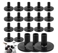 Drum Set cymbel Sleeves - 20pcs 3.7cm Short Sleeves For Drum Kit | Wear-Resistant, No-Fading cymbel Protectors, Easy Replacement For Stable Performance, Ideal For Music Lovers