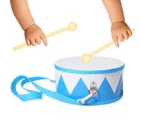 Drum Set for Wooden Musical Game | 15 cm Adjustable Carrying Strap Drum Set - For Boys and Girls from 2 to 5 Years, Students, Birthdays, Home, Garden and Room