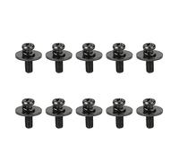 Drum Set Lug Screw Replacement, Metal Drum Kit Ear Claw Hook Mount Screw, 10Pcs High - Quality Drum Accessory with Metal Washer, Easy to Install for Drummers and Music Enthusiasts, (Black)