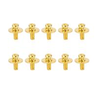 Drum Set Lug Screw Replacement Metal Washer Drum Kit Ear Claw Hook Mount Screw Accessory for Drummers 10Pcs (Gold)
