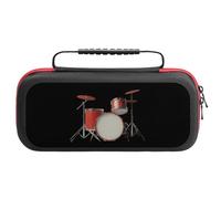 Drum Set Printed Portable Carrying Storage Case Compatible with Switch 20 Games Card Slots