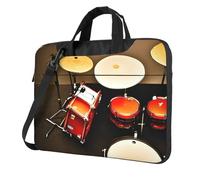 Drum Set-Standard Print Ultra-Thin Portable Laptop Bag Stylish Women Men Briefcase Office Commute Travel