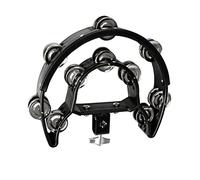 Drum Set Tambourine With Mounting Eye Bolt Half Moon Shape Hi-hat Tambourine Double Row Tambourine Easy To Use