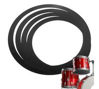 Drum Set Tone Control Rings - Stop Voice Coil, Drum Damper | Drum Overtone Ring, Percussion Snare Drum Ring Drum Kit, Drum Accessories, Household Tools, Gift Set for Friends