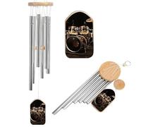 Drum Set Wind Chimes for Outside 20.5 Inch Small Windchime