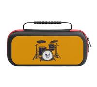 Drum Set with Skull Portable Carrying Case Compatible with Switch Lightweight Protective Travel Cases