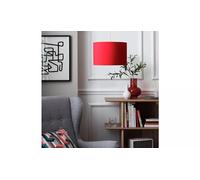 Drum Shade Classic Drum Design for A Ceiling Light Styled in A Bold Deep Red Fabric, It Adds A Great Finishing Touch to A Decorating Theme - Deep Red 20x30cm