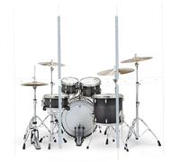 Drum Shield 3 Panels 2ft x 5ft - Acrylic with Stainless Steel Hinges - Perfect for Churches, Home Practice, and Live Performances.(3 panels-td)