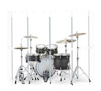 Drum Shield 6 Panels 2ft x 5ft - Acrylic panel with Stainless Steel Hinges - Perfect for Churches, Home Practice, and Live Performances. (6 panels)