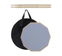 Drum Silence Drums Drums Deafening Pads 30 cm | Sound Reduction with Bag and Mat Chopsticks for Classroom Apartment Studio, Practical Home Apartment Studio Neck