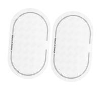 Drum Skin Protector 2pcs White Tpe Mute Pad for Snare Drum Players | Reducing Overtone, Washable, Shape Retaining, Drum Accessory, Step Patches, Strong Tape Backing