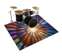 Drum Soundproof Floor Mat Drum Mats Soundproof Blanket Non Slip, Professional Drums Electric Rug Large Soundproof Carpet Floor Protection for Drummers Practice Drumming Drum Rugs 230 x 180 cm