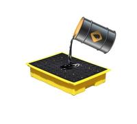 Drum Spill Containment Pallet, Leak-Proof Platform for Industrial and Laboratory Use, Prevents Environmental Hazards