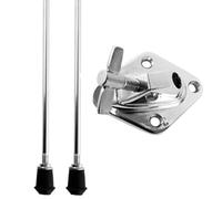 Drum Stand Bass Drum Legs Set Accessories with 2 Pcs 19 Inch Long Floor Tom Legs Base Metal Anti Slip DIY Replacement Hardware for Percussion Instrument