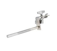 Drum Stand Clamp for Bass Drum, Adjustable Metal Cowbell Clip, Percussion Mounting Accessory with Threaded Knob for Secure Attachment to Kick Drum Hoop (6 Inch)