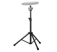 Drum Stand - Iron Height Adjustable 52-96cm | Snare Drum Holder | Non Slip Crate Holder | Double Reinforced Tripod for Stable Practice Stage & Studio