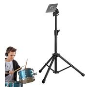 Drum Stand, Noiseless Snare Holder, Ergonomic Drum Pad Stand with Height Adjustment for School, Travel, Camping, Home, Performance