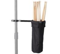 Drum Stick Bag Holder, Durable Storage Pouch, Portable Percussion Case | Large Capacity Locking Clamping Strap for Walking, Field Use,